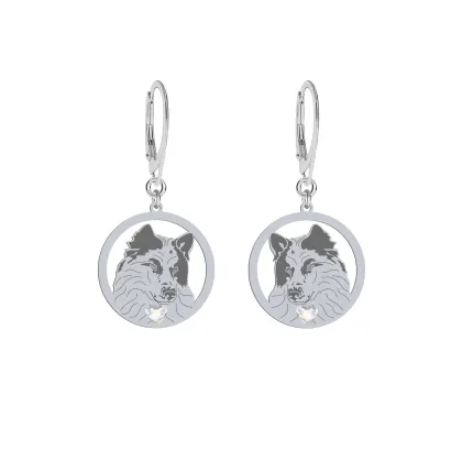 Silver Yakutian Laika earrings, FREE ENGRAVING - MEJK Jewellery