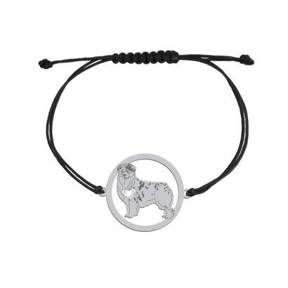 Silver Aussie string bracelet, FREE ENGRAVING - MEJK Jewellery
