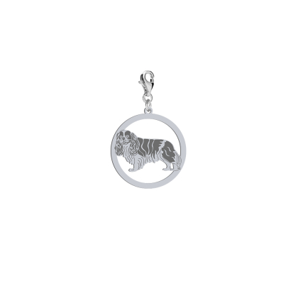 Silver Cavalier King Charles Spaniel engraved charms - MEJK Jewellery