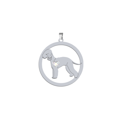Silver Bedlington Terrier pendant - MEJK Jewellery