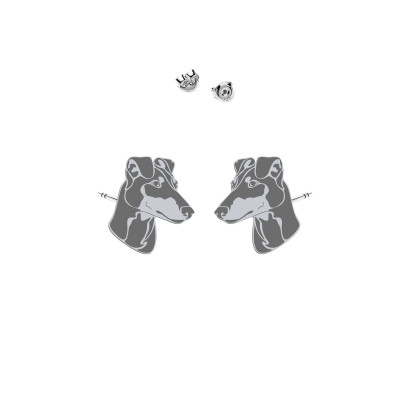 Silver Manchester terrier earrings - MEJK Jewellery
