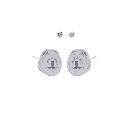 Silver Chow chow earrings - MEJK Jewellery