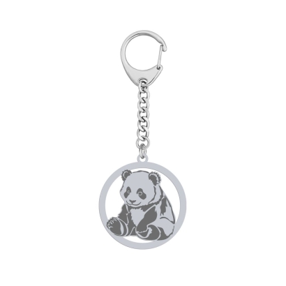 Brelok do kluczy Panda Srebro GRAWER GRATIS - MEJK Jewellery