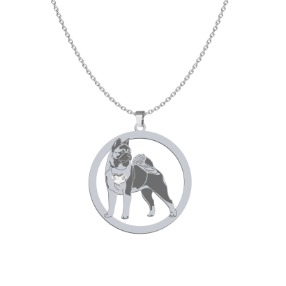 Naszyjnik American Akita srebro GRAWER GRATIS - MEJK Jewellery