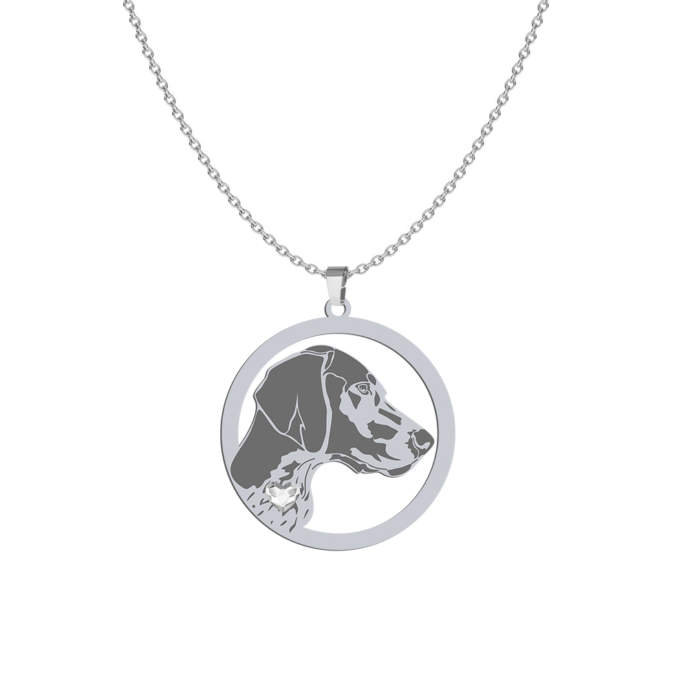 Naszyjnik z psem sercem German Shorthaired Pointer srebro GRAWER GRATIS - MEJK Jewellery