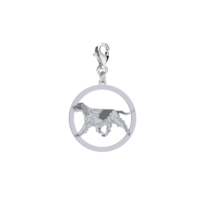 Charms z psem Springer Spaniel srebro GRAWER GRATIS - MEJK Jewellery