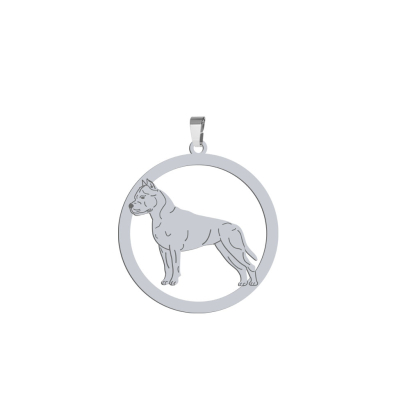 Zawieszka z psem rasy American Staffordshire Terrier srebro GRAWER GRATIS - MEJK Jewellery