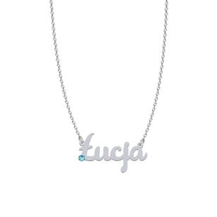 ŁUCJA  necklace silver rhodium or gold plated
