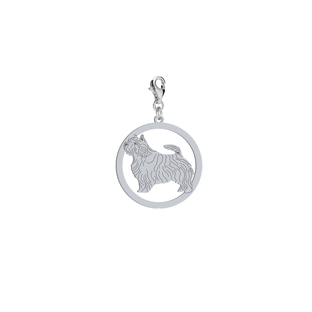 Charms z psem Norwich Terrier srebro GRAWER GRATIS - MEJK Jewellery