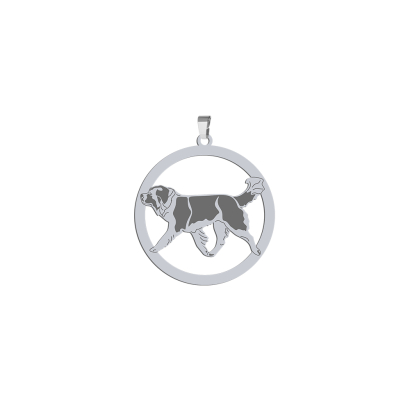 Silver Moscow Watchdog pendant, FREE ENGRAVING - MEJK Jewellery