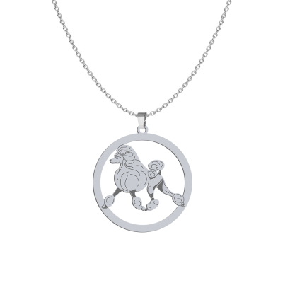 Silver Poodle engraved necklace - MEJK Jewellery