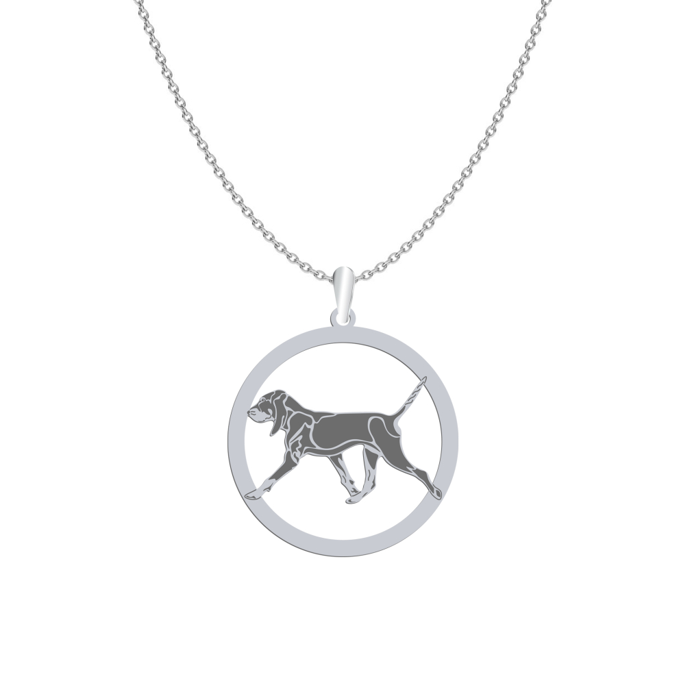 Silver Petit Bleu de Gascogne necklace, FREE ENGRAVING - MEJK Jewellery
