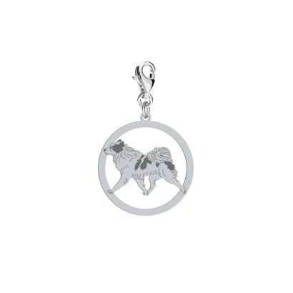 Silver Yakutian Laika charms, FREE ENGRAVING - MEJK Jewellery