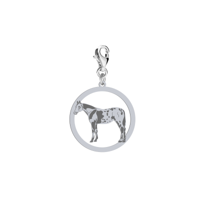 Silver Appaloosa Horse charms, FREE ENGRAVING - MEJK Jewellery