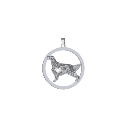 Silver Gordon Setter pendant, FREE ENGRAVING - MEJK Jewellery