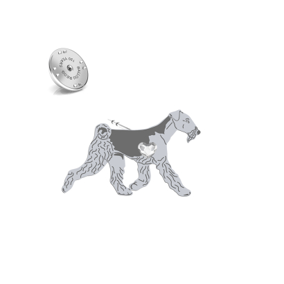Wpinka Airedale Terrier srebro 925 - MEJK Jewellery