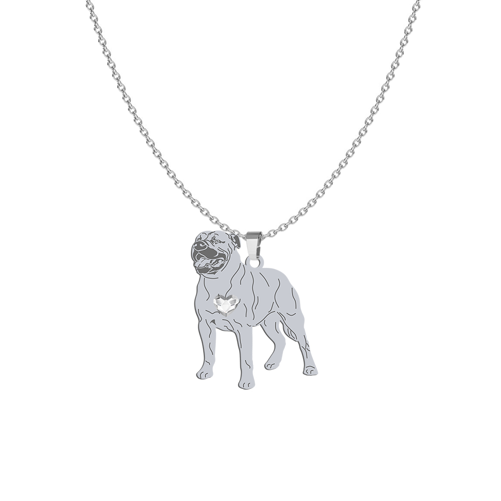 Naszyjnik z psem Ca de Bou - Dog z Majorki srebro GRAWER GRATIS - MEJK Jewellery