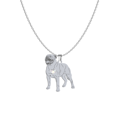 Naszyjnik z psem Ca de Bou - Dog z Majorki srebro GRAWER GRATIS - MEJK Jewellery