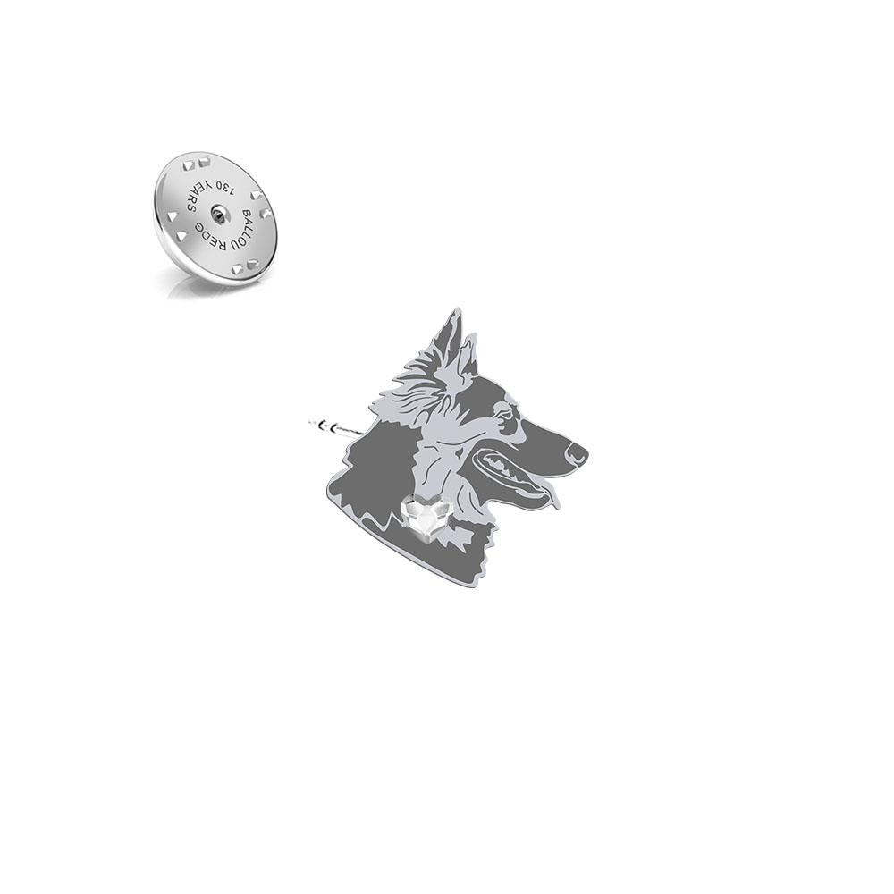 Silver Chodský pes pin - MEJK Jewellery