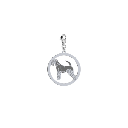 Silver Lakeland Terrier engraved charms - MEJK Jewellery