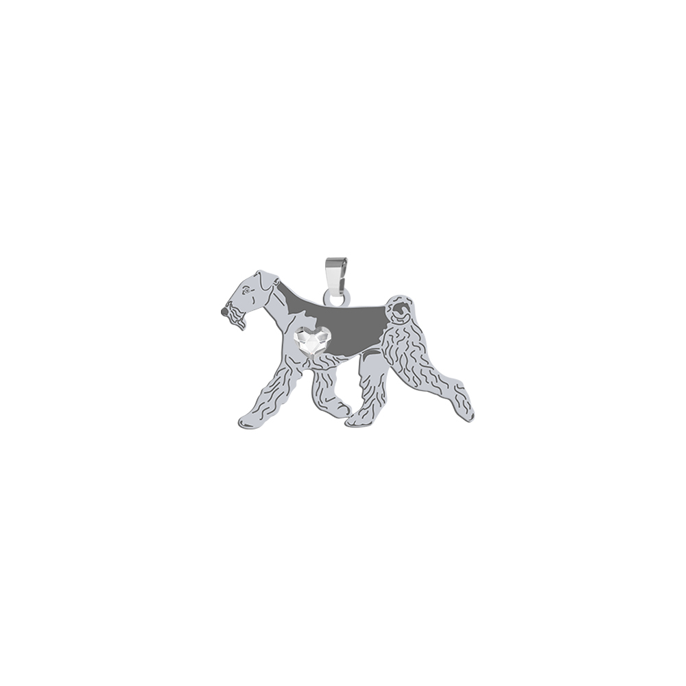 Zawieszka Airedale Terrier 925 srebro GRAWER GRATIS - MEJK Jewellery