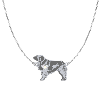 Naszyjnik z psem Leonberger srebro GRAWER GRATIS - MEJK Jewellery