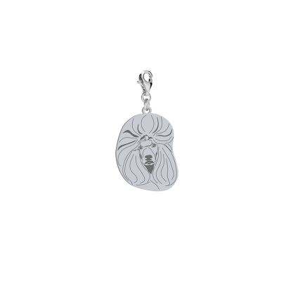 Charms z psem Pudel srebro GRAWER GRATIS - MEJK Jewellery