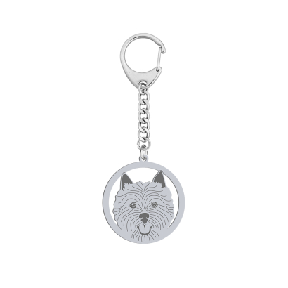 Silver Norwich Terrier keyring, FREE ENGRAVING - MEJK Jewellery