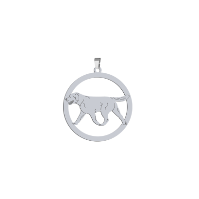 Silver Labrador Retriever pendant, FREE ENGRAVING - MEJK Jewellery