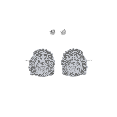 Silver Russian Tsvetnaya Bolonka earrings - MEJK Jewellery