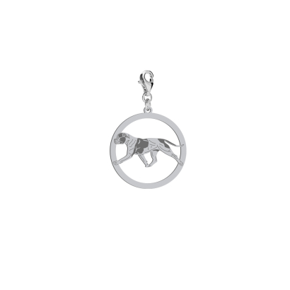 Charms z psem Bulldog Amerykański srebro GRAWER GRATIS  - MEJK Jewellery
