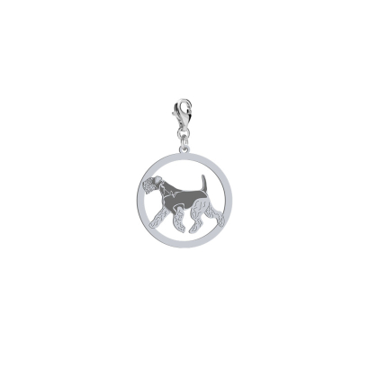 Charms z psem Lakeland Terrier srebro GRAWER GRATIS - MEJK Jewellery