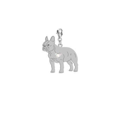 Charms z psem grawerem French Bulldog srebro - MEJK Jewellery
