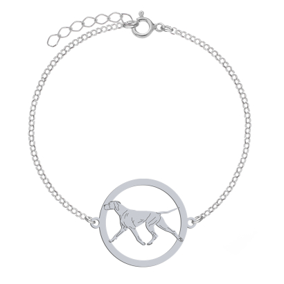 Silver Pointer bracelet, FREE ENGRAVING - MEJK Jewellery