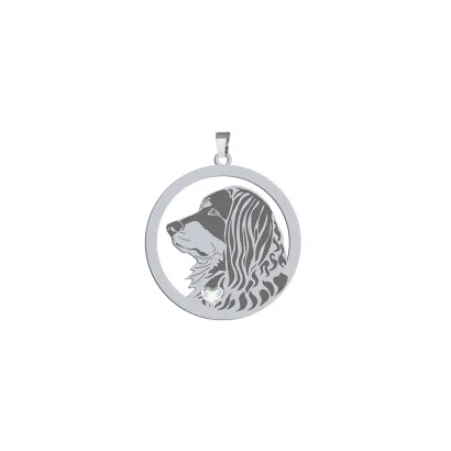 Silver Hovawart engraved pendant - MEJK Jewellery