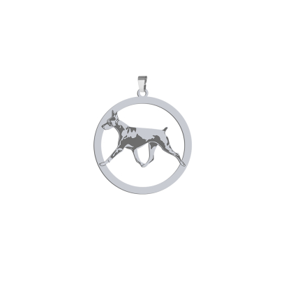 Silver Doberman engraved pendant - MEJK Jewellery