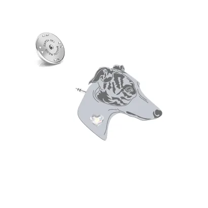 Silver Greyhound pin - MEJK Jewellery