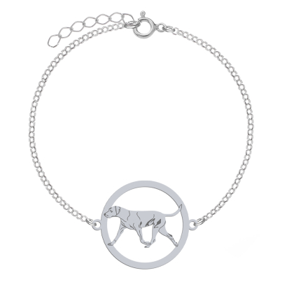 Silver Louisiana Catahoula bracelet, FREE ENGRAVING - MEJK Jewellery