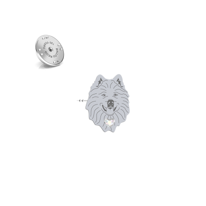 Silver Samoyed pin - MEJK Jewellery