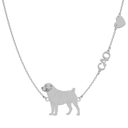 Naszyjnik z psem Owczarkiem Środkowoazjatyckim srebro GRAWER GRATIS - MEJK Jewellery