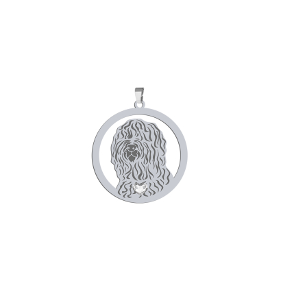 Silver Barbet engraved pendant - MEJK Jewellery