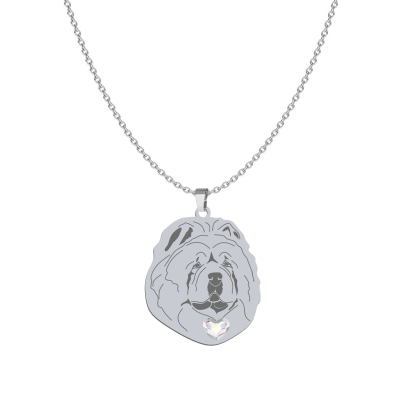 Silver Chow chow necklace, FREE ENGRAVING - MEJK Jewellery