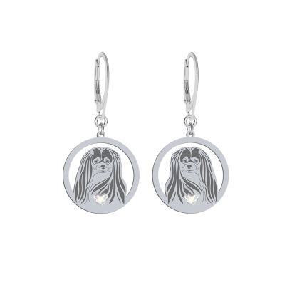 Silver Phalene earrings, FREE ENGRAVING - MEJK Jewellery