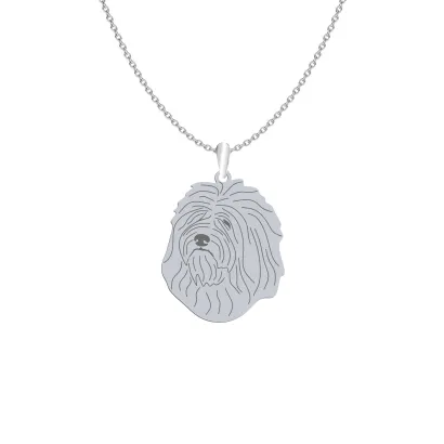 Silver ODIS engraved necklace with a heart - MEJK Jewellery