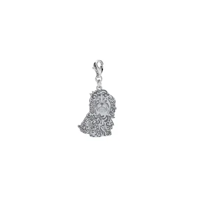 Silver Russian Tsvetnaya Bolonka charms, FREE ENGRAVING - MEJK Jewellery