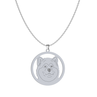 Naszyjnik z psem rasy Alaskan Malamute srebro GRAWER GRATIS - MEJK Jewellery
