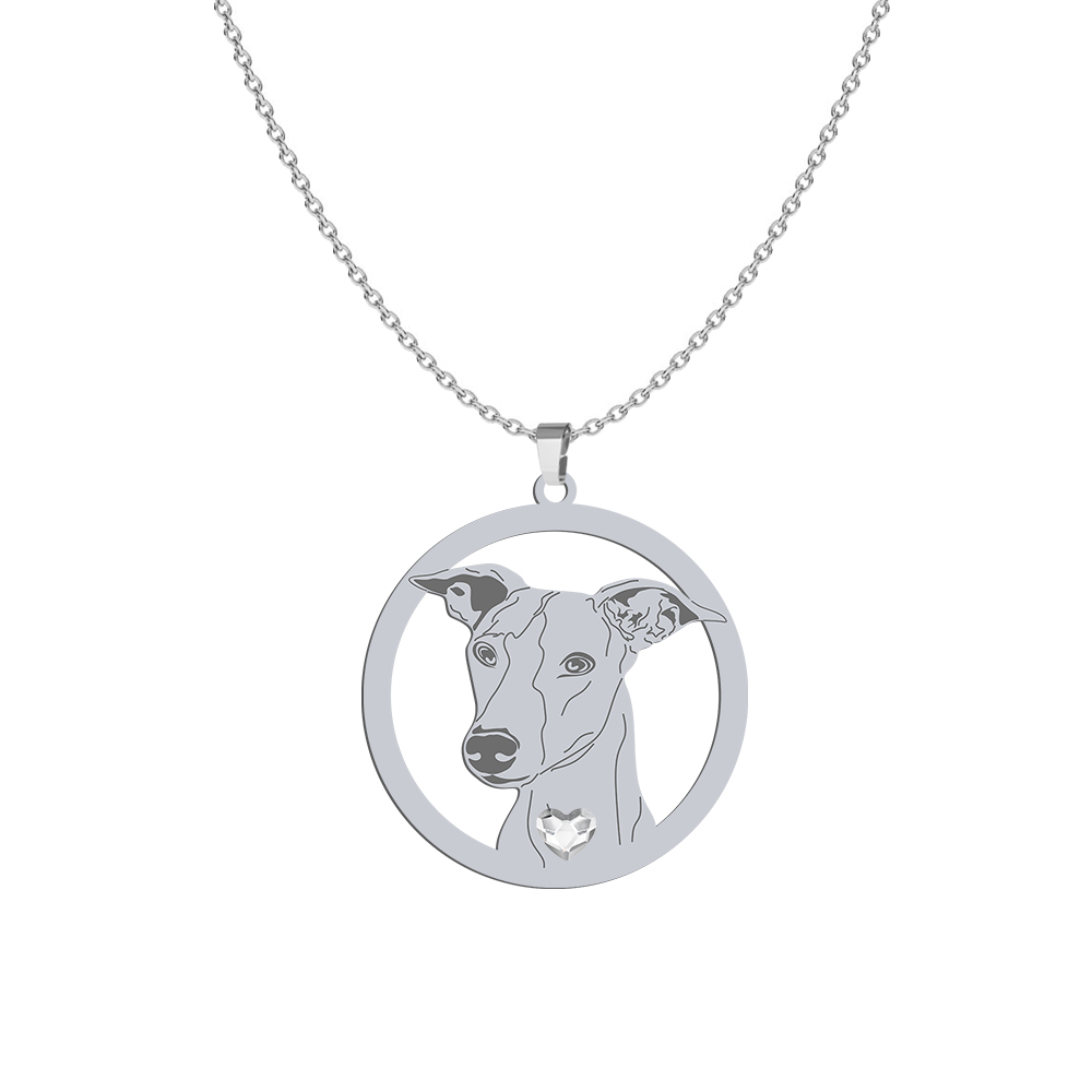 Silver Whippet necklace, FREE ENGRAVING - MEJK Jewellery