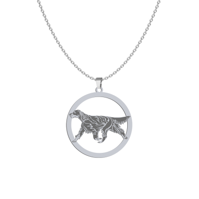 Silver Gordon Setter necklace, FREE ENGRAVING - MEJK Jewellery