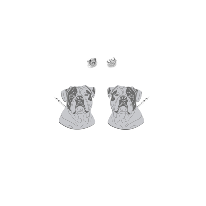 Silver American Bulldog earrings - MEJK Jewellery