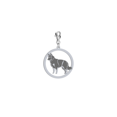 Silver Chodský pes charms, FREE ENGRAVING - MEJK Jewellery